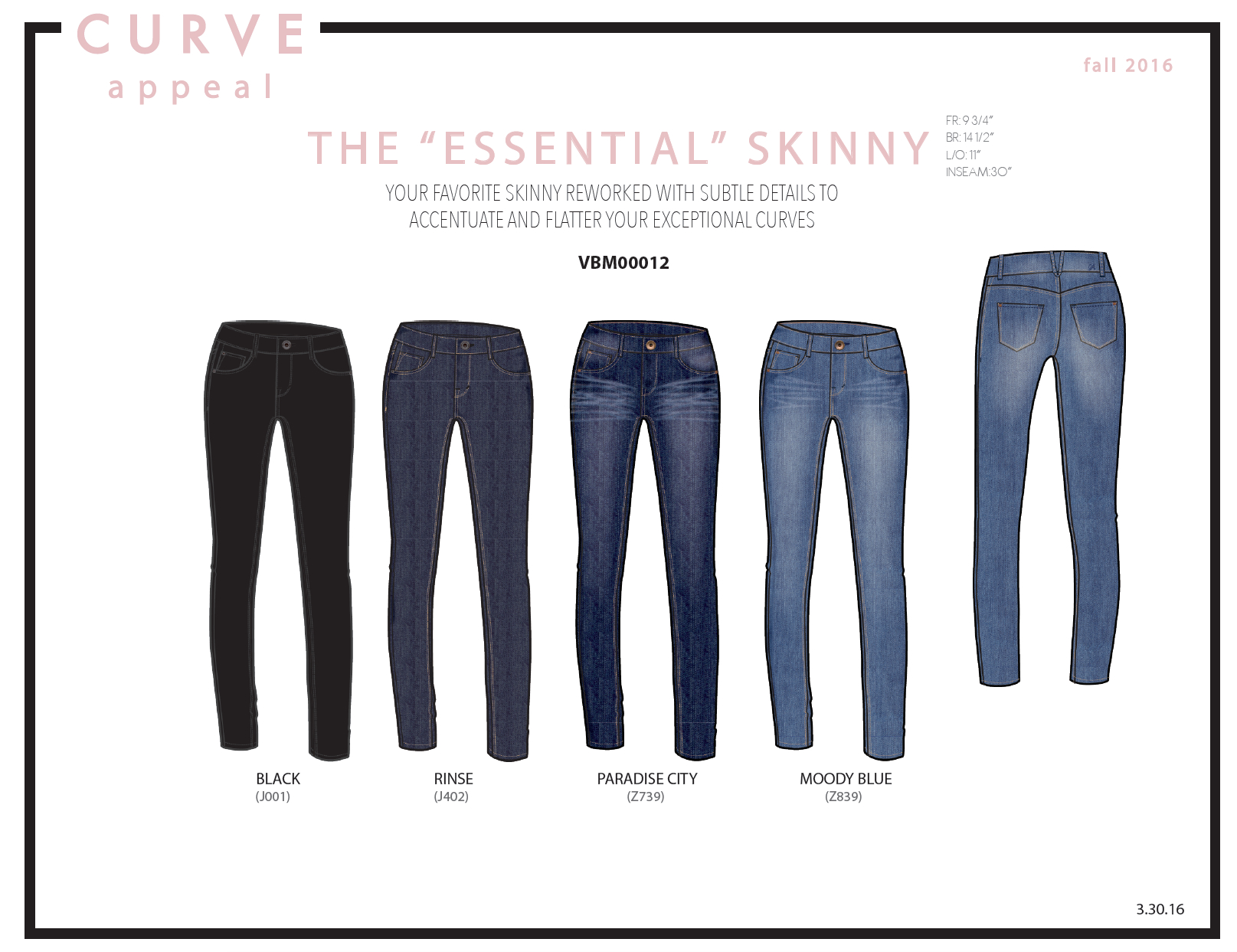 curve appeal essential skinny jeans